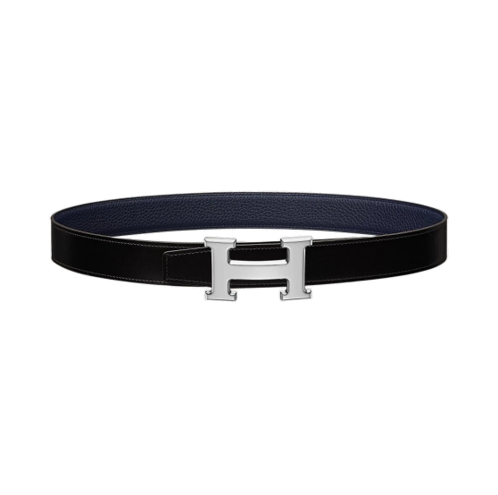 18위 HERMES 에르메스 H벨트 버클 가죽벨트 남성용 (금장/은장) (3.8cm) H100
