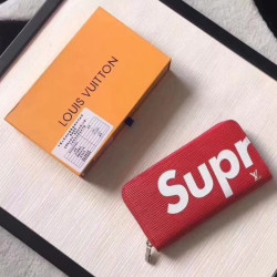 LOUIS VUITTON 루이비통 & Supreme 콜라보 지퍼 월렛