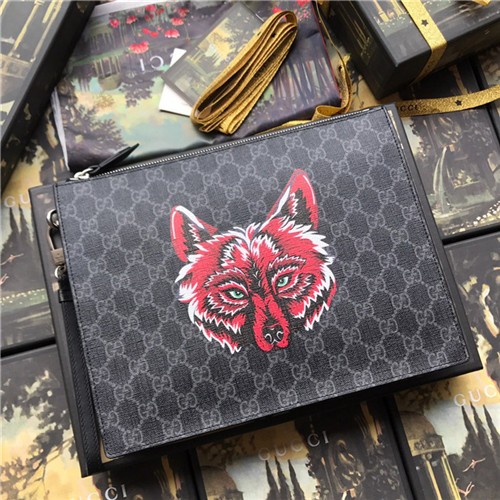 GUCCI 구찌 수프림 프린팅 남자 클러치 547084