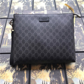 GUCCI 구찌 캔버스 GG 슈프림 에덴 스트랩 클러치 523293