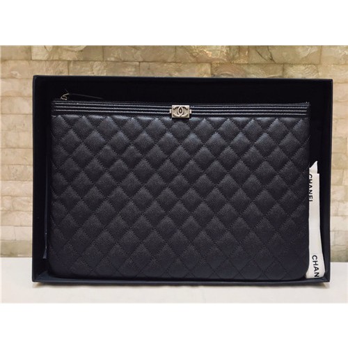 CHANEL 샤넬 캐비어 클러치 AS1055