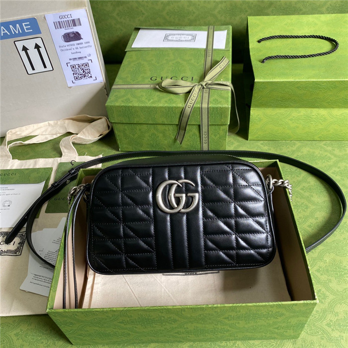 GUCCI 구찌 GG 마몬트 마틀라세 스몰 숄더백 447632