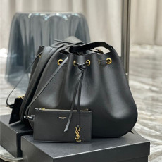 SAINT LAURENT 생로랑 플랫 호보백 라지 Y697941