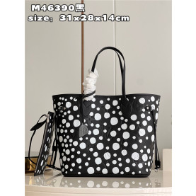 LOUIS VUITTON 루이비통 쿠사마 야요이 콜라보 네버플 미듐 M46390