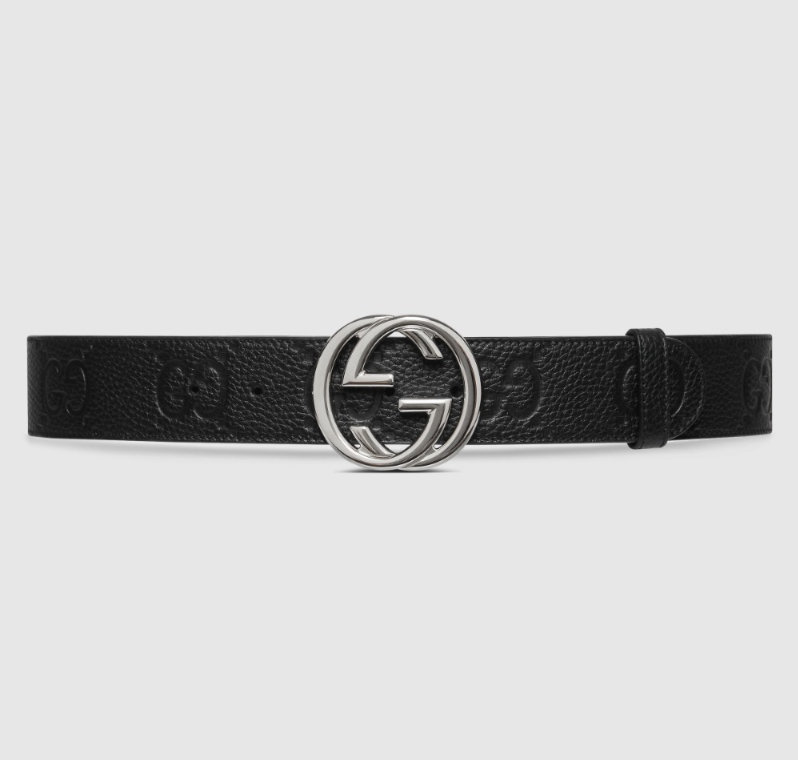 GUCCI 구찌 인터로킹 G 버클 와이드 벨트 2COLOR