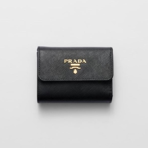 PRADA 프라다  사피아노 메탈 로고 반지갑 1MH025 2COLOR