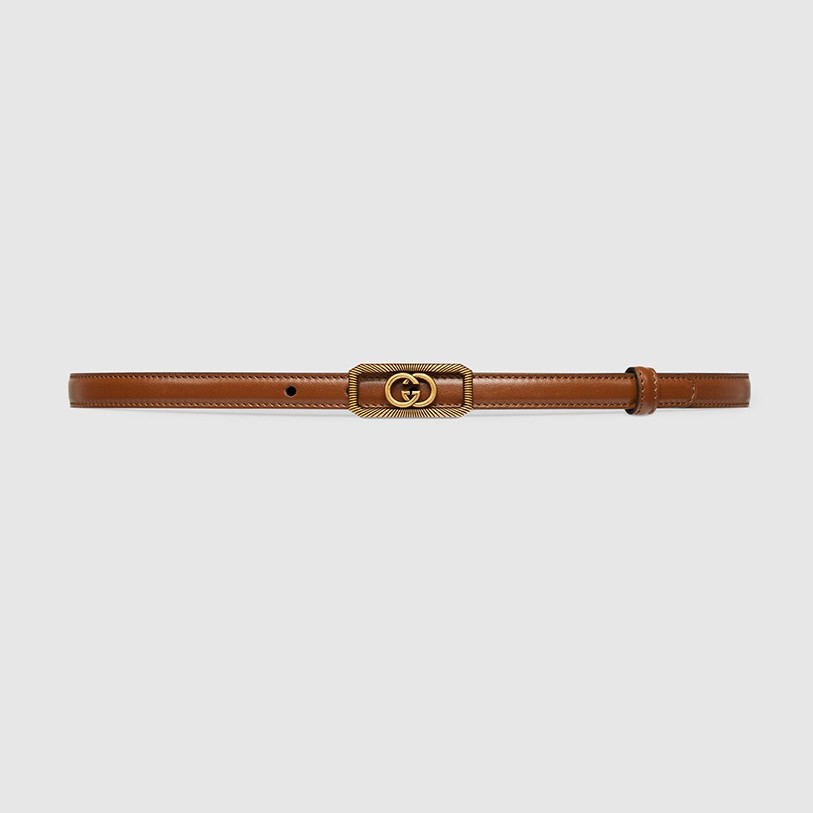 GUCCI 구찌 GG 슬림핏 벨트 751556 (15mm) 2COLOR