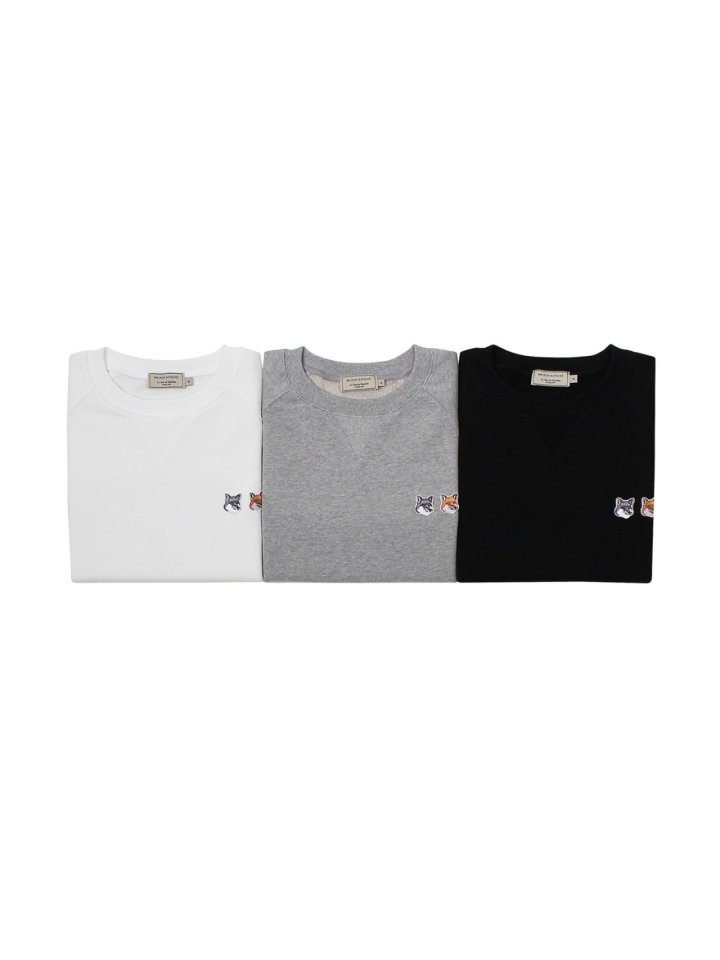 MAISON KITSUNE 메종키츠네 더블 헤드 맨투맨
