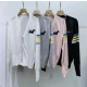 THOM BROWNE 톰브라운 헥터 패치 니트 가디건