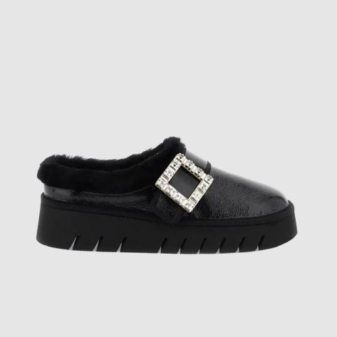 ROGER VIVIER 로저비비에 여성용 크리스탈 뮬 7163