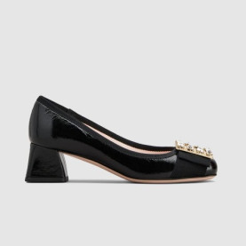 ROGER VIVIER 로저비비에 여성용 트레 비비에 스트라스 베이비 펌프스 5193