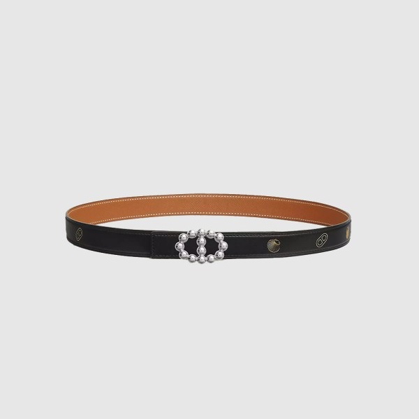 HERMES 에르메스 aillon Bubble 벨트 버클 Hermes sur Mer 리버서블 가죽 스트랩 (금장/은장)