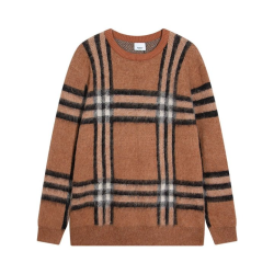 BURBERRY 버버리 체크 모헤어 울 블렌드 니트