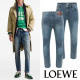 LOEWE 로에베 레터링 아나그램 스팟페인트 데님