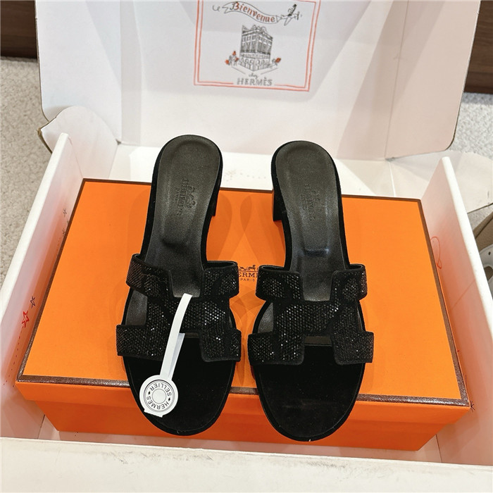 HERMES 에르메스 여성용 슬리퍼 (굽높이5CM) H49419 2COLOR