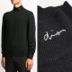 DIOR 디올 자수로고 하프넥 니트