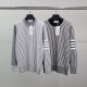 THOM BROWNE 톰브라운 사선완장 스트라이프 울 니트
