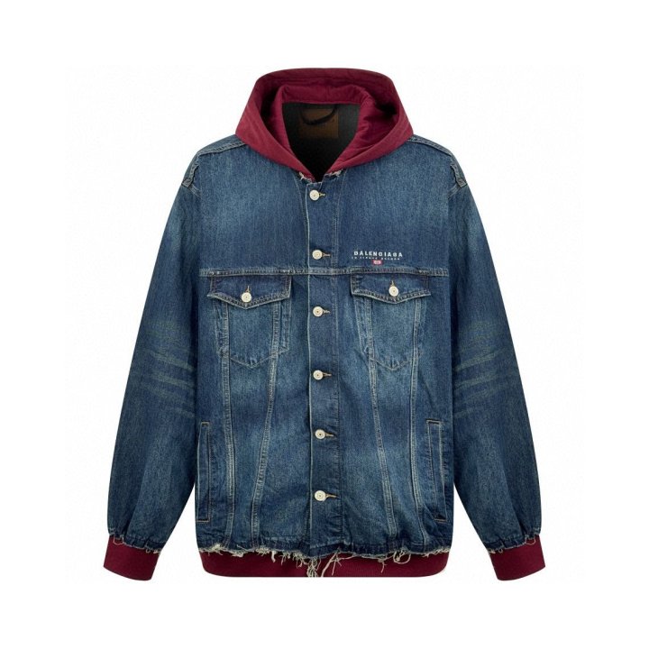 BALENCIAGA 발렌시아가 패치드 데님 자켓