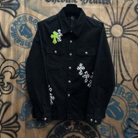 CHROME HEARTS 크롬하츠 워크독 크로스 패치 셔츠 자켓