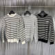 MAISON KITSUNE 메종키츠네 투헤드 캐시 단가라 니트