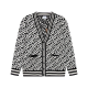 BURBERRY 버버리 모노그램 자카드 가디건