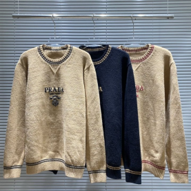 PRADA 프라다 밀라노 로고 니트 　