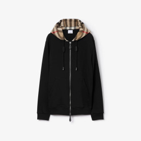 BURBERRY 버버리 008 체크 코튼 블렌드 후드집업