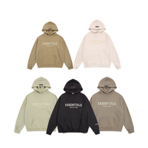 FEAR OF GOD 피어오브갓 에센셜 809 프론트 로고 플리스 후드