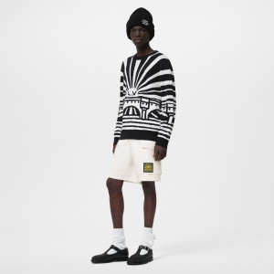 LOUIS VUITTON 루이비통 자카드 울 풀 오버 니트 티셔츠