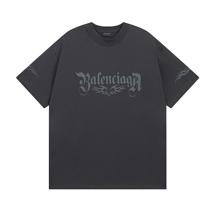 BALENCIAGA 발렌시아가 3192 앤트러사이트 구제 워싱 반팔