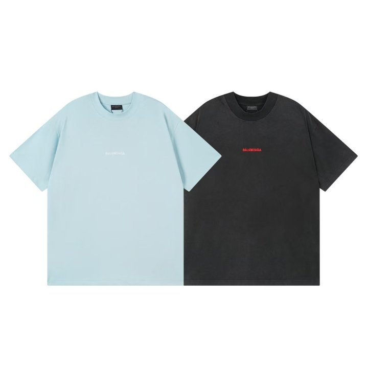 BALENCIAGA 발렌시아가 3302 자수 로고 워싱 반팔