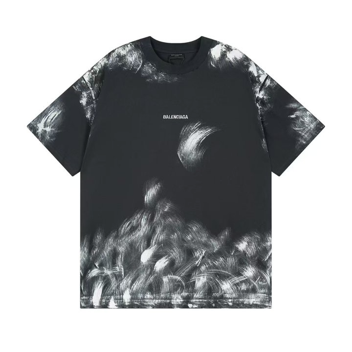 BALENCIAGA 발렌시아가 3306 브러시스트로크 구제 워싱 반팔