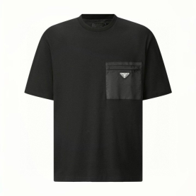 PRADA 프라다 리나일론 패널드 로고 반팔 2COLOR