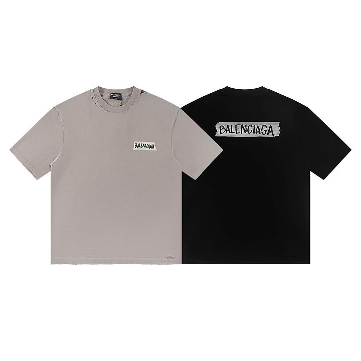 BALENCIAGA 발렌시아가 6404 마스킹 테이프 반팔