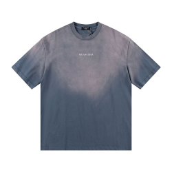 BALENCIAGA 발렌시아가 6414 자수 로고 워싱 반팔