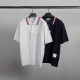 THOM BROWNE 톰브라운 스트래치 비스코스 반팔 카라 니트