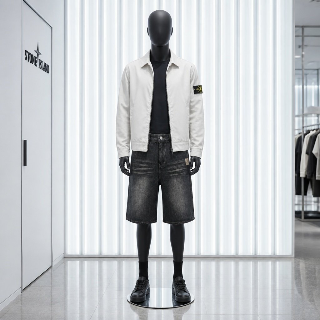 STONE ISLAND 스톤아일랜드 더티 워싱 버뮤다 데님 팬츠 3COLOR