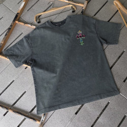 CHROME HEARTS 크롬하츠 피그먼트 컬러자수 세메터리 티셔츠